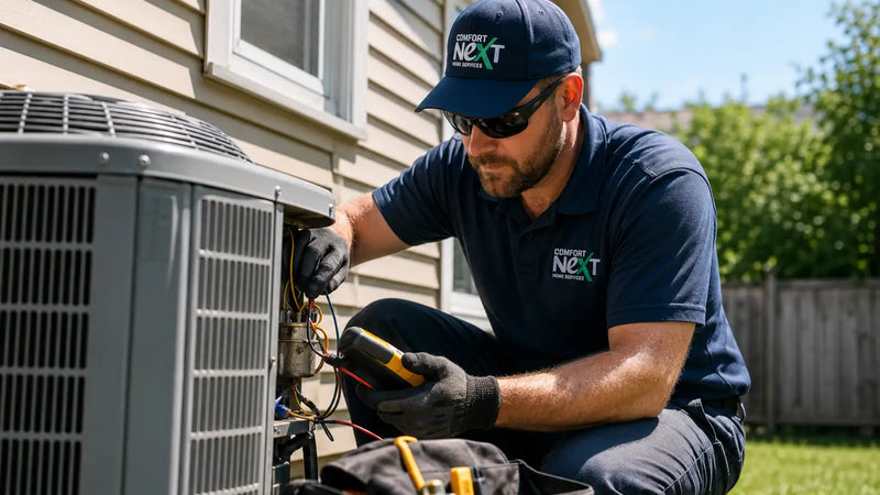 AC repair technician Aurora heat wave